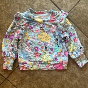 Posh Peanut Disney Princess Floral Kids Sweatshirt